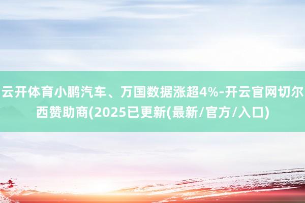 云开体育小鹏汽车、万国数据涨超4%-开云官网切尔西赞助商(2025已更新(最新/官方/入口)